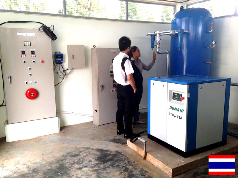 DENAIR Воздушный компрессор для обработки воды в Таиланде
