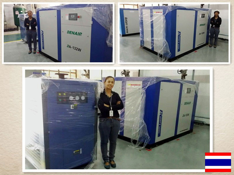 DENAIR Воздушный компрессор для стекольной промышленности в Таиланде