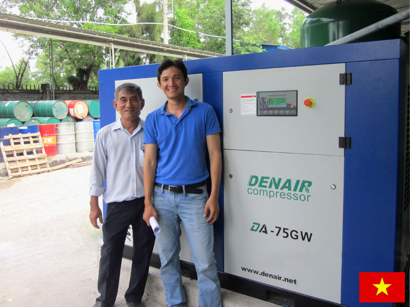 DENAIR Воздушный компрессор с водяным охлаждением во Вьетнаме